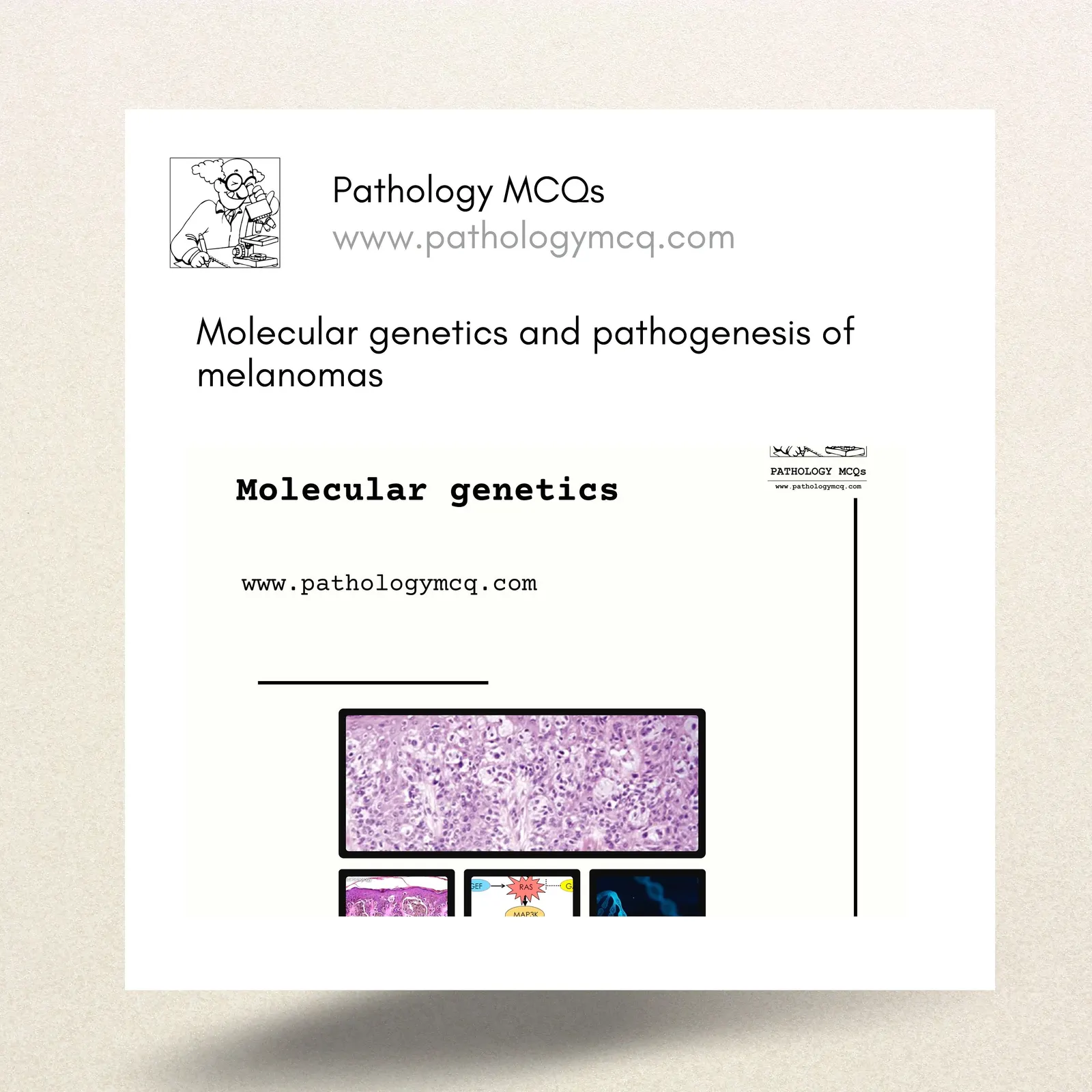 Molecular Genetics and Pathogenesis of Melanoma