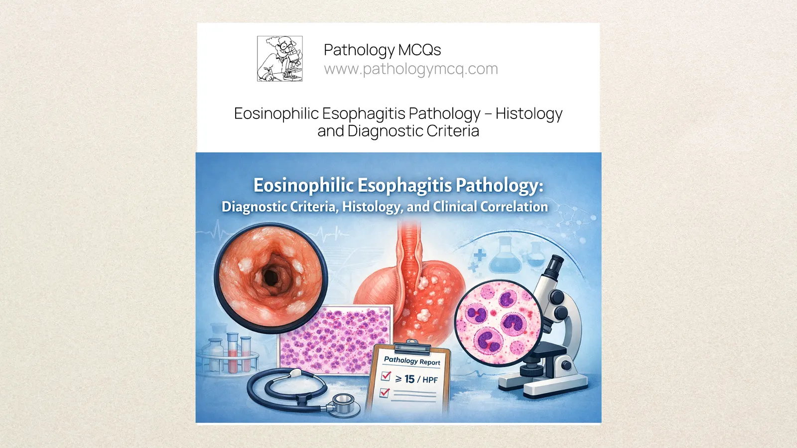 2 Eosinophilic Esophagitis Pathology: Diagnostic Criteria, Histology, and Clinical Correlation